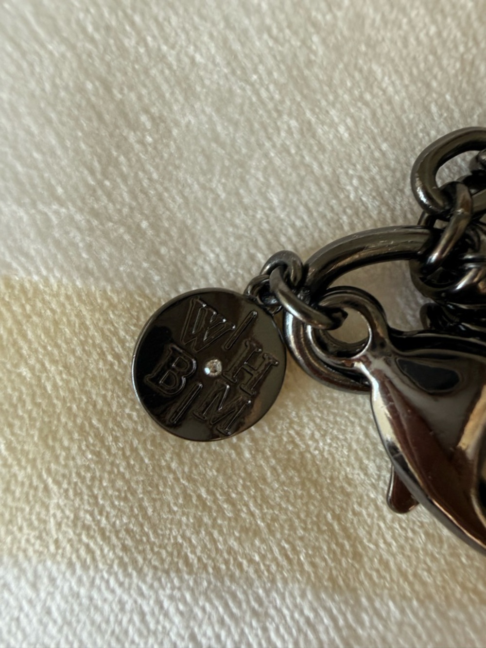 WHBM Black Chain Belt - Picture 6 of 7